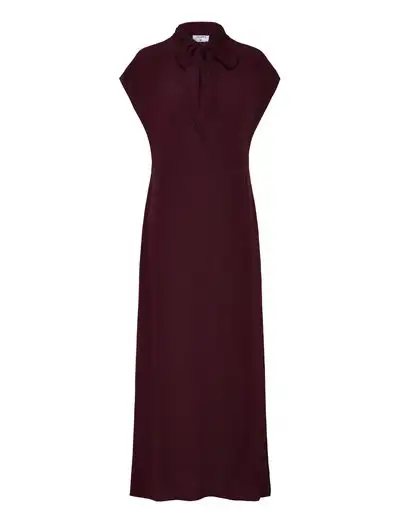 Long Tie-neck Dress - Robes midi
