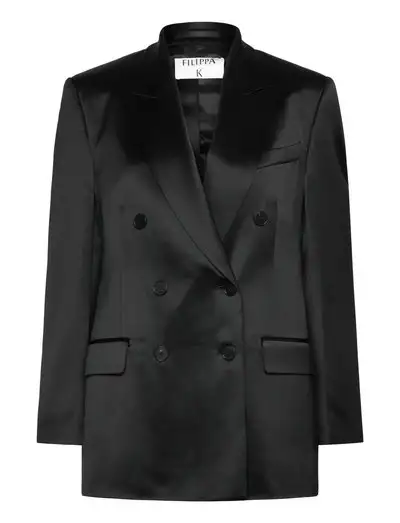 Dani Satin Blazer - Blazers à double boutonnage