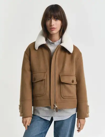 WOOL BLEND FLIGHT JACKET - Vestes en laine