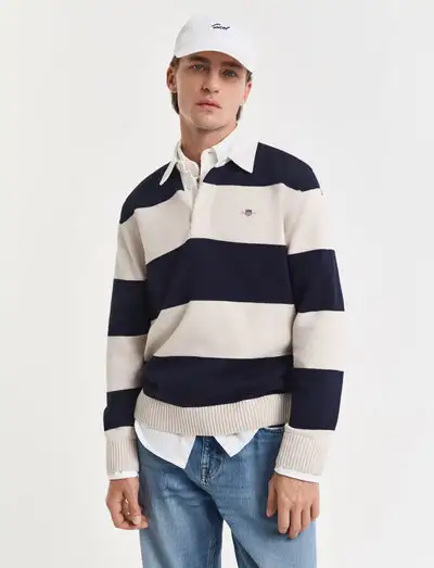 BARSTRIPED POLO - Polos en tricot