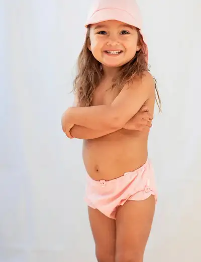UV Baby swim pant frill Pink 16 74/80 - Couches de bain