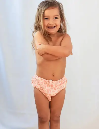 UV Baby Swim Pant Pink Leo - Couches de bain
