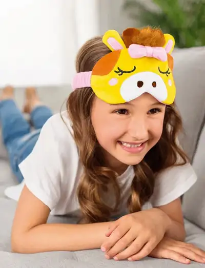 Giraffe Snuggle Eye Mask - Bandeaux