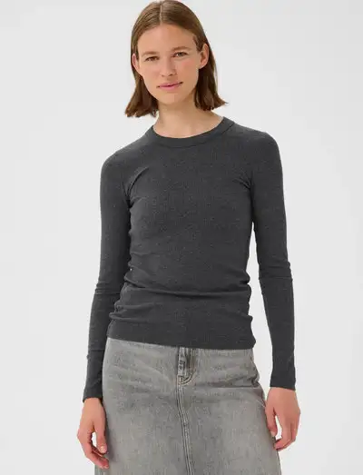 DagnaIW Melange T-Shirt LS - Hauts à manches longues