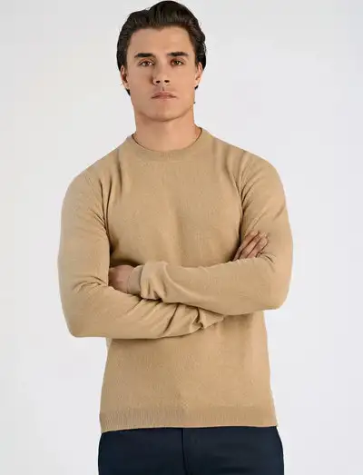 100% recycle knit round neck - Pulls col rond