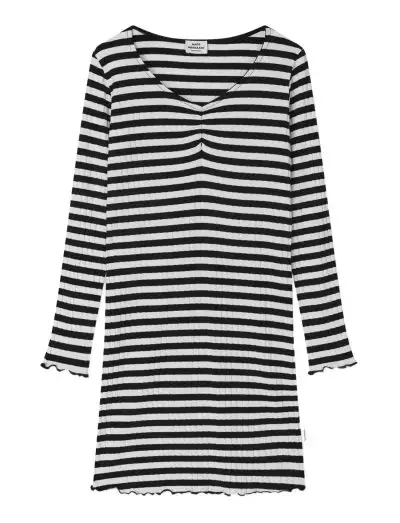 5x5 Classic Stripe Tikina Dress - Robes décontractées à manches longues