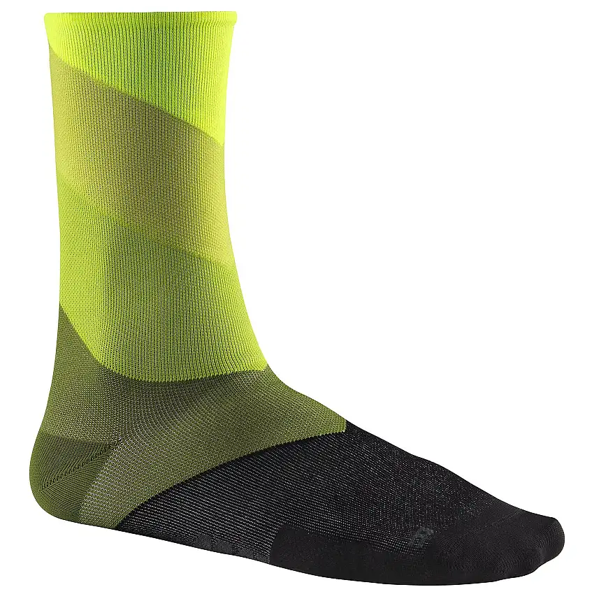 Chaussettes Mavic Graphic Stripes - Jaune fluo