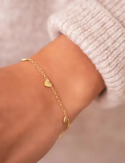Bracelet hearts - Bracelets chaîne