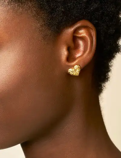 Earrings botanical chapter studs large - Goujons