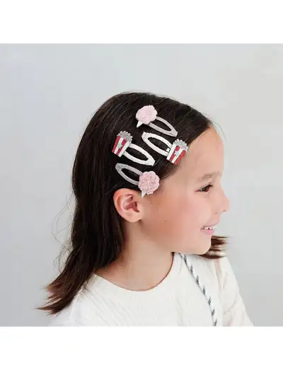 4 Clic Clacs - Popcorn Circus - Épingles à cheveux