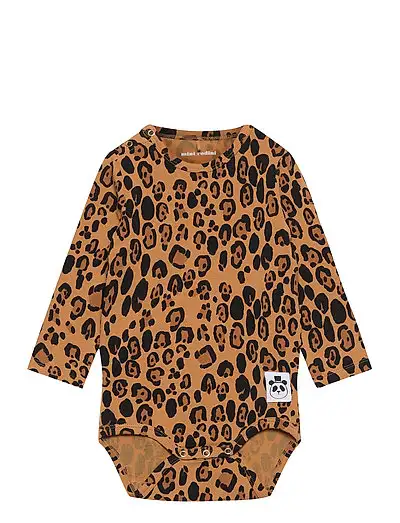 Basic leopard ls body - Bodies à manches longues