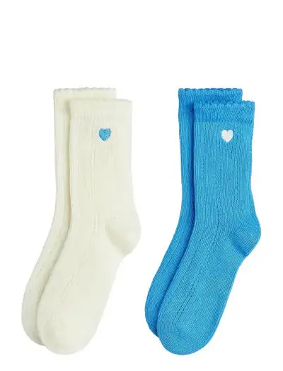 Pointelle 2-pack socks - Chaussettes