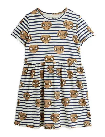 E.T stripe aop ss dress - Robes décontractées à manches courtes