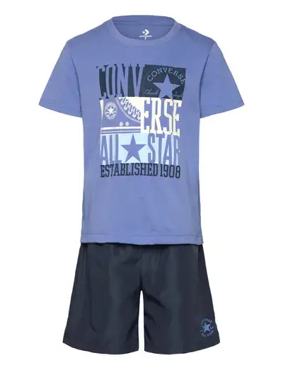 WS-WOVEN SHORT SET - Ensembles avec T-shirt à manches courtes