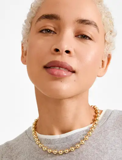 AIR necklace gold-plated - Colliers chaîne