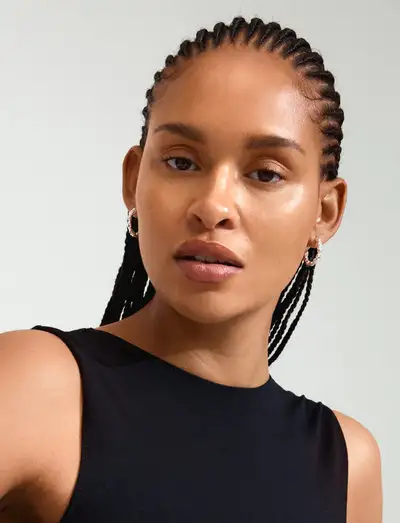 TIDE hoop earrings silver-plated - Cerceaux