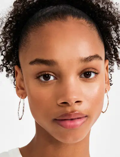 TIMBER hoop earrings silver-plated - Cerceaux
