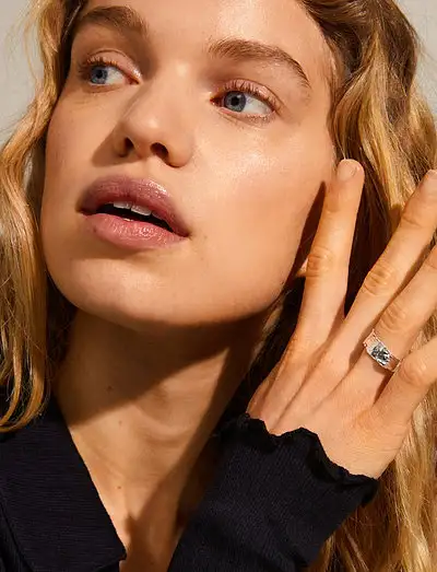 BATHILDA recycled rustic ring - Bagues