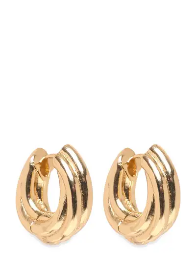 EDEA chunky huggie hoops gold-plated - Cerceaux