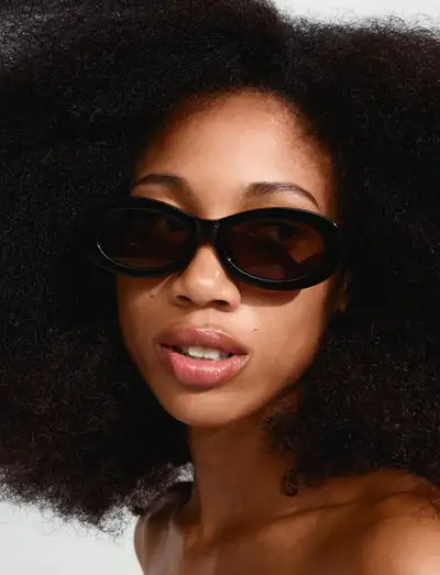 ALEXANDRIA sunglasses black - Ronde