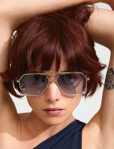 ANA sunglasses grey/gold - Papillon
