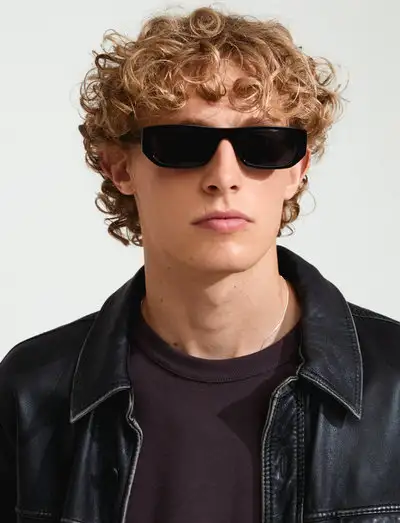 AINSLEY sunglasses black - Rectangulaire