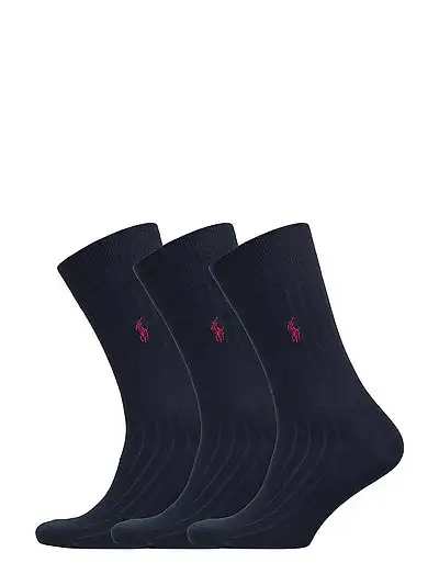 Ribbed Crew Sock 3-Pack - Chaussettes régulières