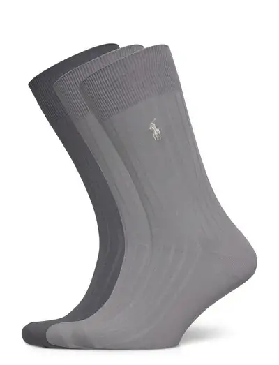 Ribbed Cotton-Blend Trouser Sock 3-Pack - Chaussettes régulières