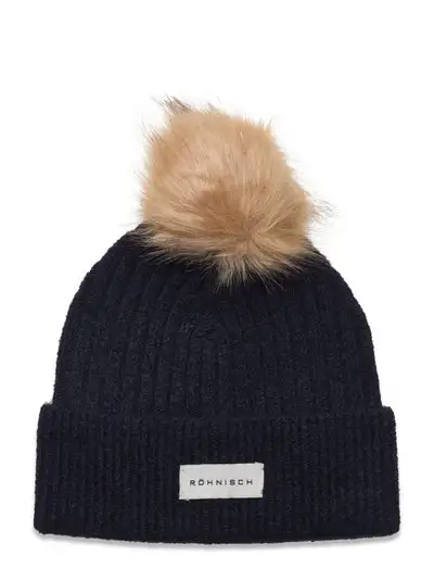 Pom Rib Beanie - Bonnets