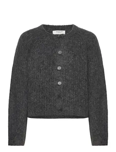RWTulip Wool Blend LS O-neck Rib Kn - Gilets