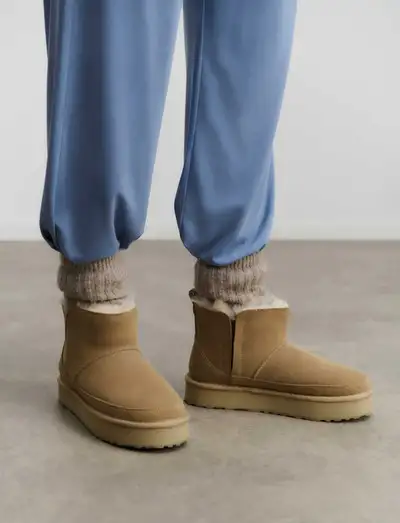 RHEvelyn Leather Elastic Boot - Bottines doublés Teddy