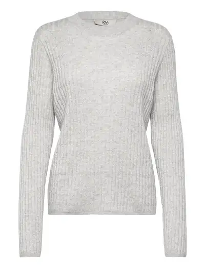 RWSofia LS Wool Pointelle Crew Knit - Pulls