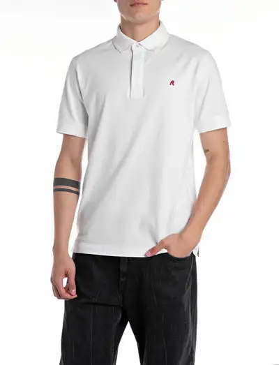 Polo REGULAR_SLIM RED LOGO - Polos à manches courtes