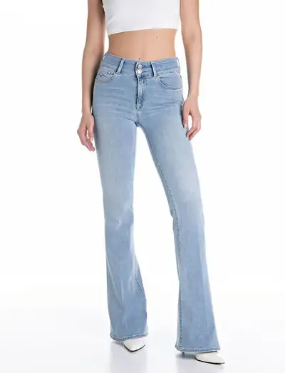 NEWLUZ FLARE Trousers FLARE - Jeans évasés