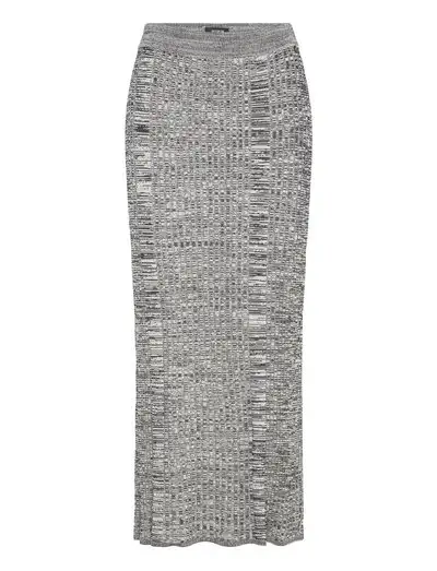 Maxi ribbed knitted skirt - Jupe en maille