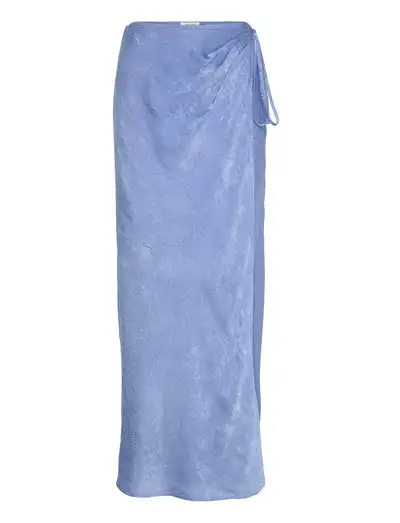 Crushed Satin Skirt - Jupe en satin