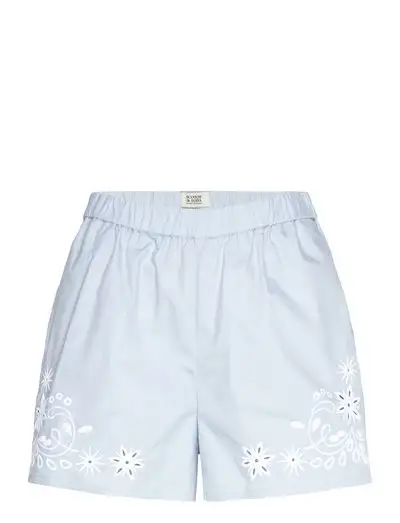 Placed broderie high-rise shorts - Shorts casual