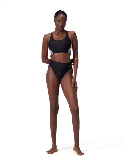 8-003920 Solid Hi Waist Btm - Bikinis