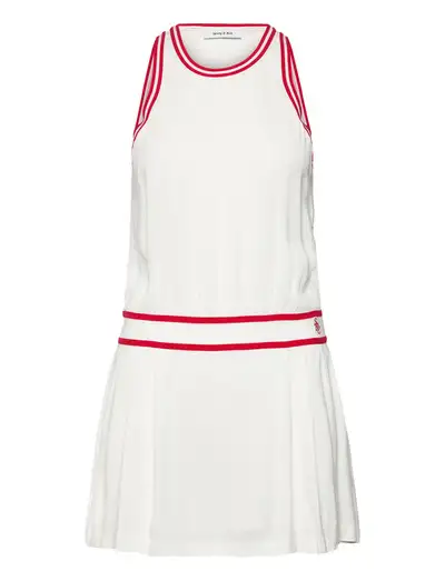 SRC Phoebe Dress White/Bright Red - Sukienki