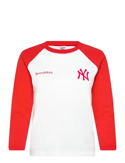 Yankees Serif Baseball Tee - Hauts à manches longues