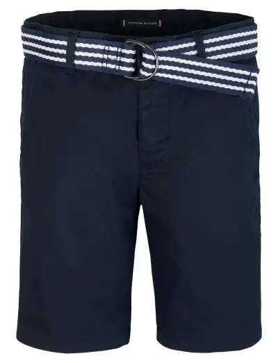 WOVEN BELTED SHORT - Short chino
