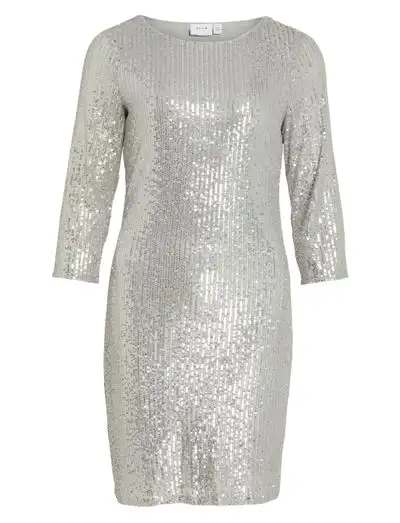 VISPARKLING 3/4 O-NECK DRESS/KA - Robes courtes