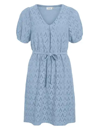 VIAMALINA V-NECK S/S DRESS/PB - Robes courtes
