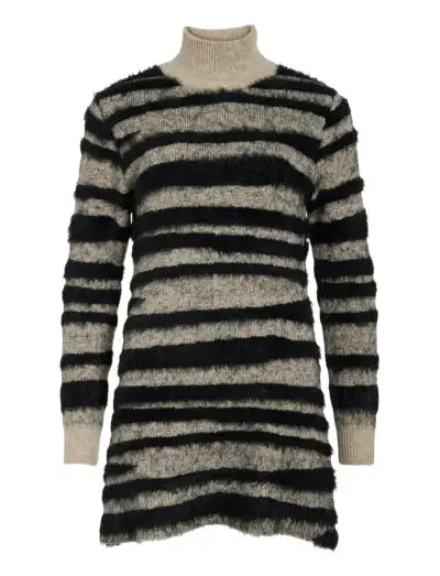 VIALDA L/S HIGHNECK KNIT DRESS/KA - Robes courtes