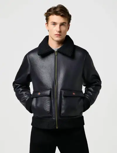 SHEARLING JACKET - Vestes en cuir