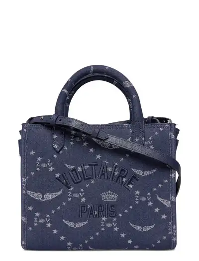 ANGEL TOTE XS DENIM MONOGRAM - Sacs en Toile