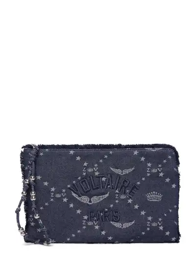 ANGEL POUCH DENIM MONOGRAM - Pochettes